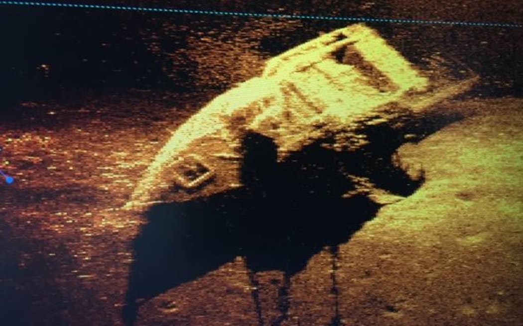 Navy images captured the wreck on the ocean floor.