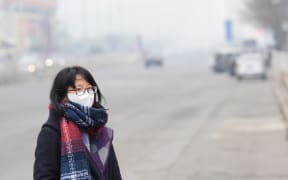 Heavy smog in Beijing on 7 December.