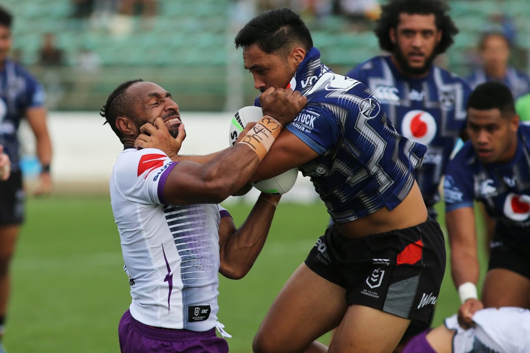 Papua New Guinea international Justin Olam had to fight for his chance with the Melbourne Storm.