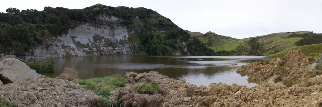 A landslide between Gisborne and Wairora has created a new lake on the Mangapoike River.