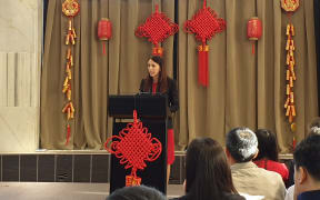 Prime Minister Jacinda Ardern at a Chinese New Year event.
