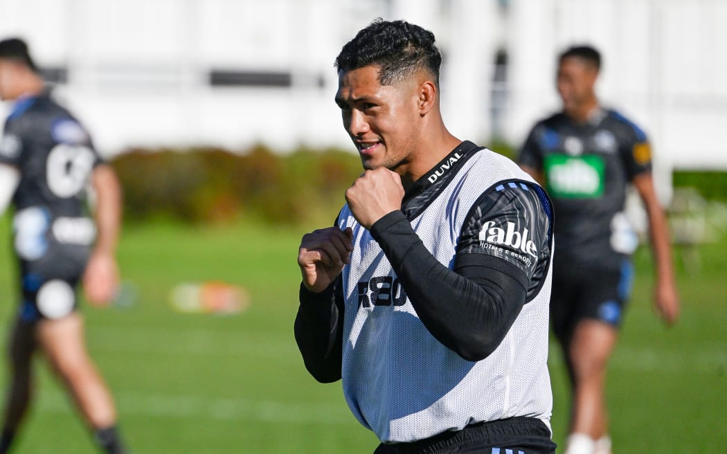 Roger Tuivasa-Sheck during Blues training at Blues HQ,  Auckland, New Zealand on Wednesday 14 June 2023 ahead of the Super Rugby Pacific semi final game. Mandatory credit: Alan Lee / www.photosport.nz