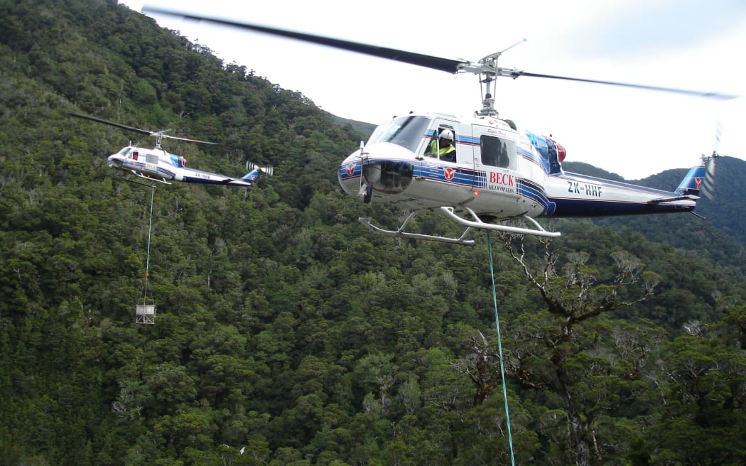 Beck Helicopters now has 14 helicopters which are used for fertiliser spraying, to lift beehives out of hill country as well as building and lines work.