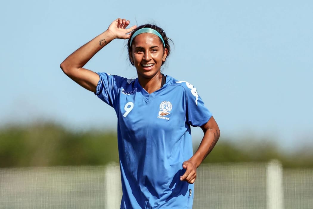 Fiji striker Trina Davis.