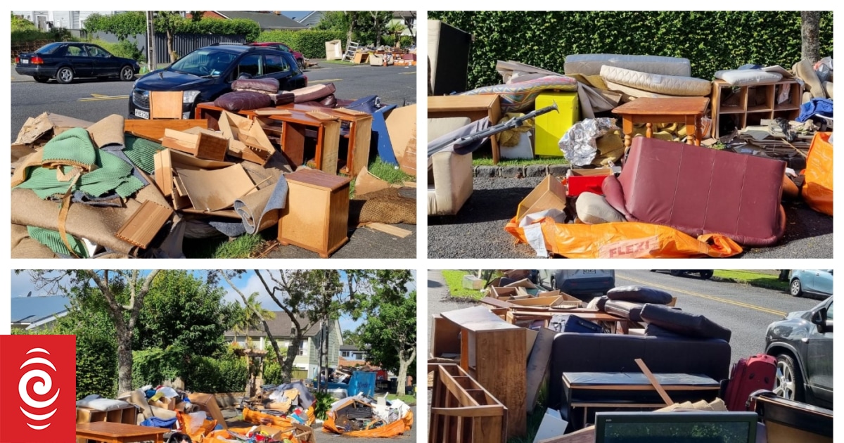 Auckland flooding Mt Eden residents criticise council inaction over rubbish disposal RNZ News