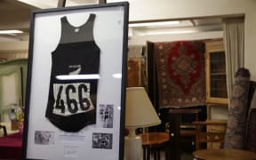 The black singlet Peter Snell wore during his twin gold medal runs at the 1964 Tokyo Olympics is going under the hammer.