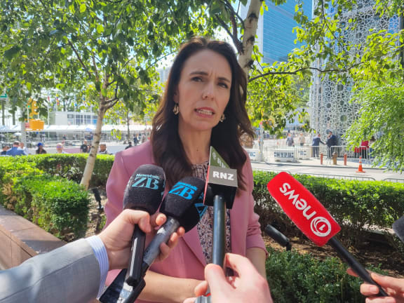 Jacinda Ardern at the UN in New York on 20 September 2022.