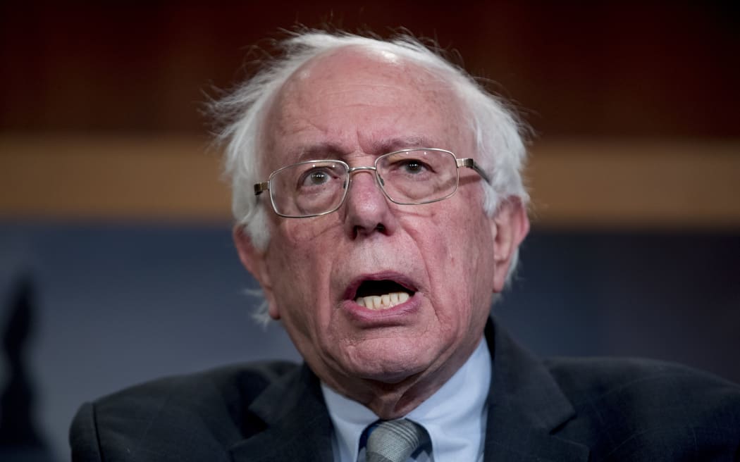 Bernie Sanders at a news conference on Capitol Hill in Washington, 30 January 2019.