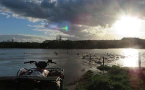 picture of a flooded farm at Galatea.