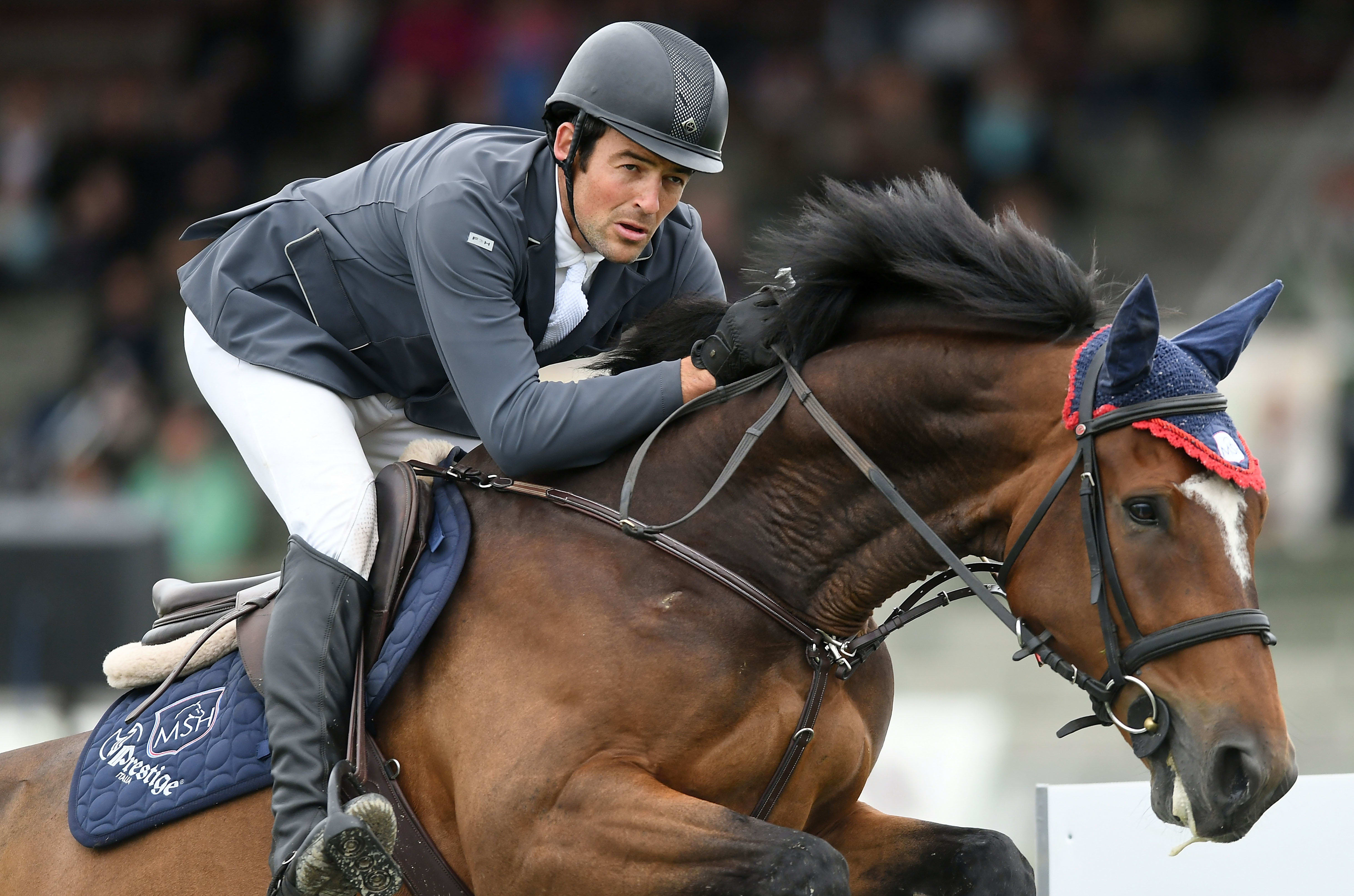 William Willis rides Dollar Roll MS and wins the Norwood Gold Cup during 2017 Horse of the Year on March 8, 2017 in Hastings, New Zealand.