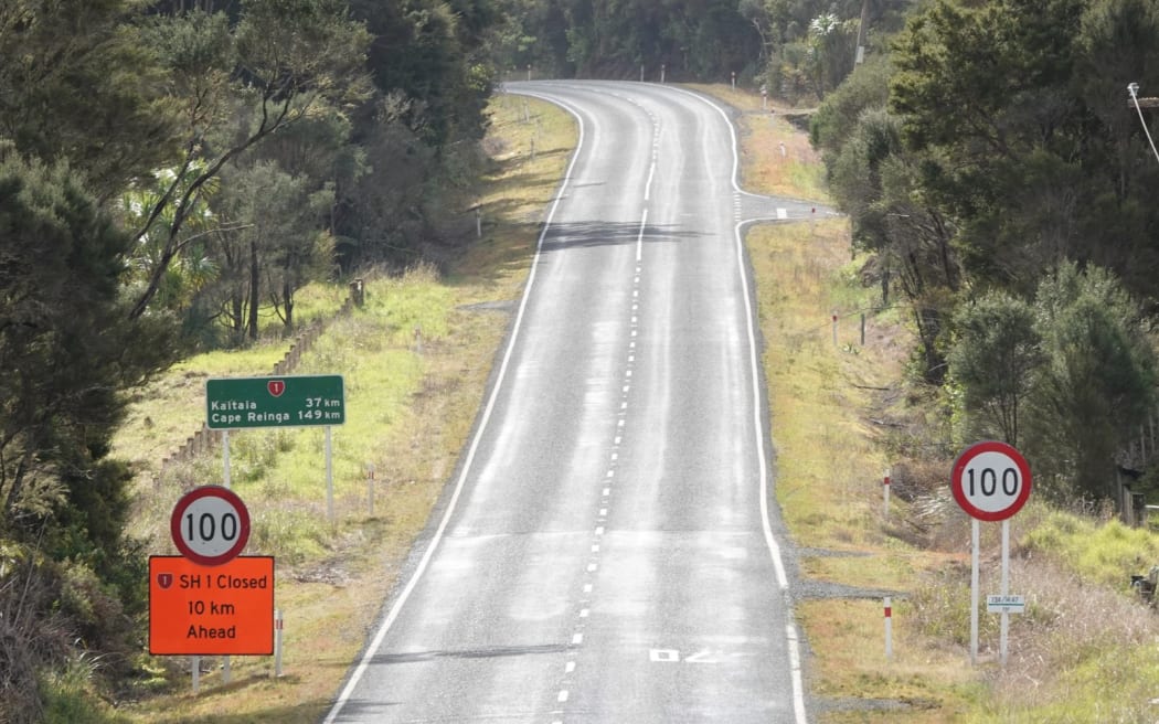 Once a major freight route, SH1 is now eerily still north of Mangamuka township