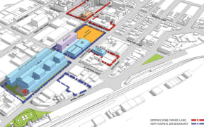 One of the options for the layout of the new Dunedin Hospital.