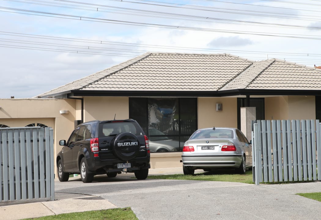 A house in Hallam, Melbourne, where police made one of several arrests.