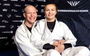 Husband and wife judoka Jason Koster and Moira de Villiers. NZ Judo selection for Birmingham 2022 Commonwealth Games