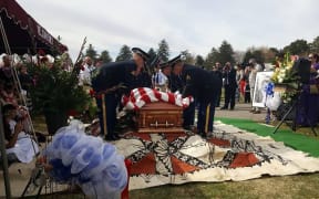 Former American Samoa Congressman Faleomavaega Eni Hunkin was laid to rest at the Provo Cemetery in Provo Utah