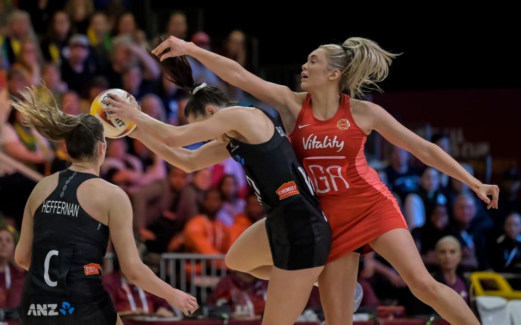 Helen Housby of England during the 2023 Netball World Cup semifinal game between England and New Zealand at CTICC in Cape Town, South Africa on 5 August 2023 
© Christiaan Kotze/BackpagePix
