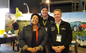 Paula Bennett with the team from AgriSea.