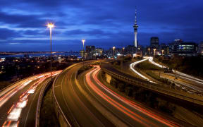Rush hour traffic in Auckland City