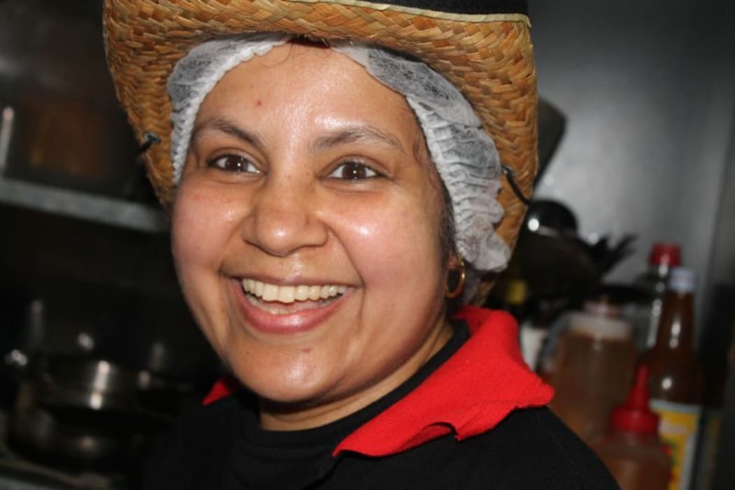 Ramani  Alwis in her restaurant kitchen