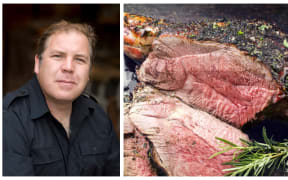 Richard Cornish and roast lamb
