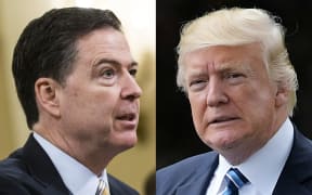 Fired FBI director James Comey and President Donald Trump.