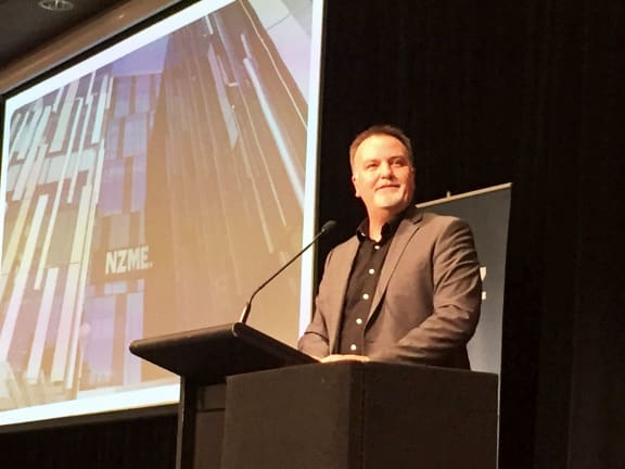 NZME chief executive Michael Boggs at the TUANZ 2019 Digital Media Convergence symposium.