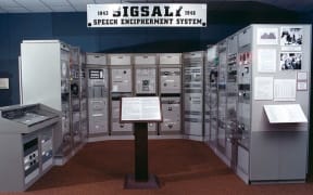 The SIGSALY exhibit at the National Cryptologic Museum, Maryland USA.