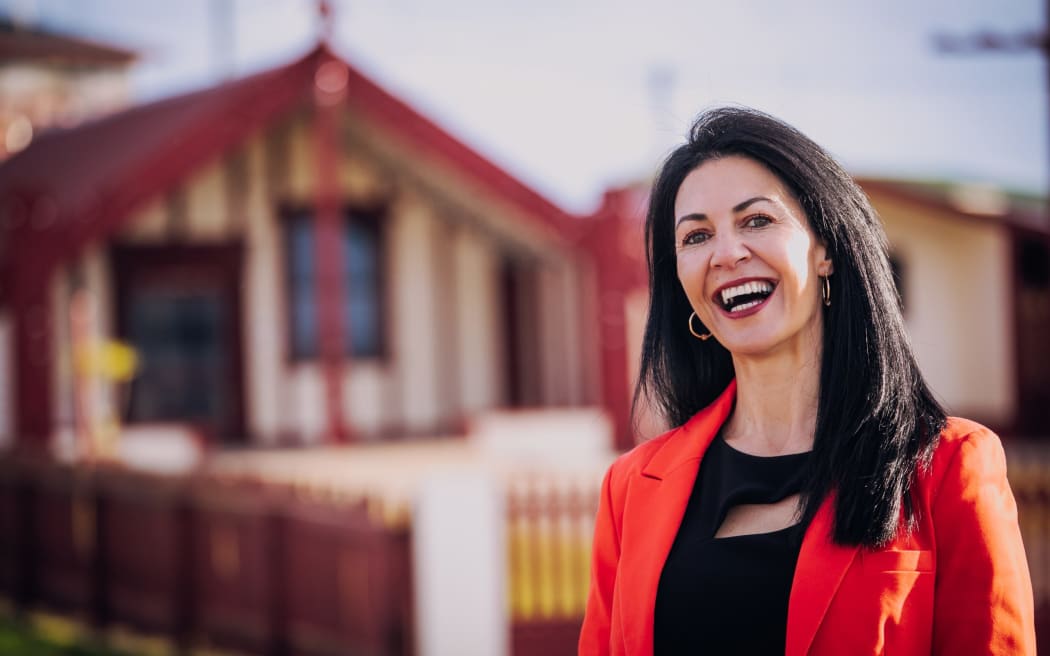Burgemeesterskandidaat Rania Sears van Rotorua.