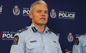 Assistant Commissioner Richard Chambers speaks after the death of constable Matthew Hunt.