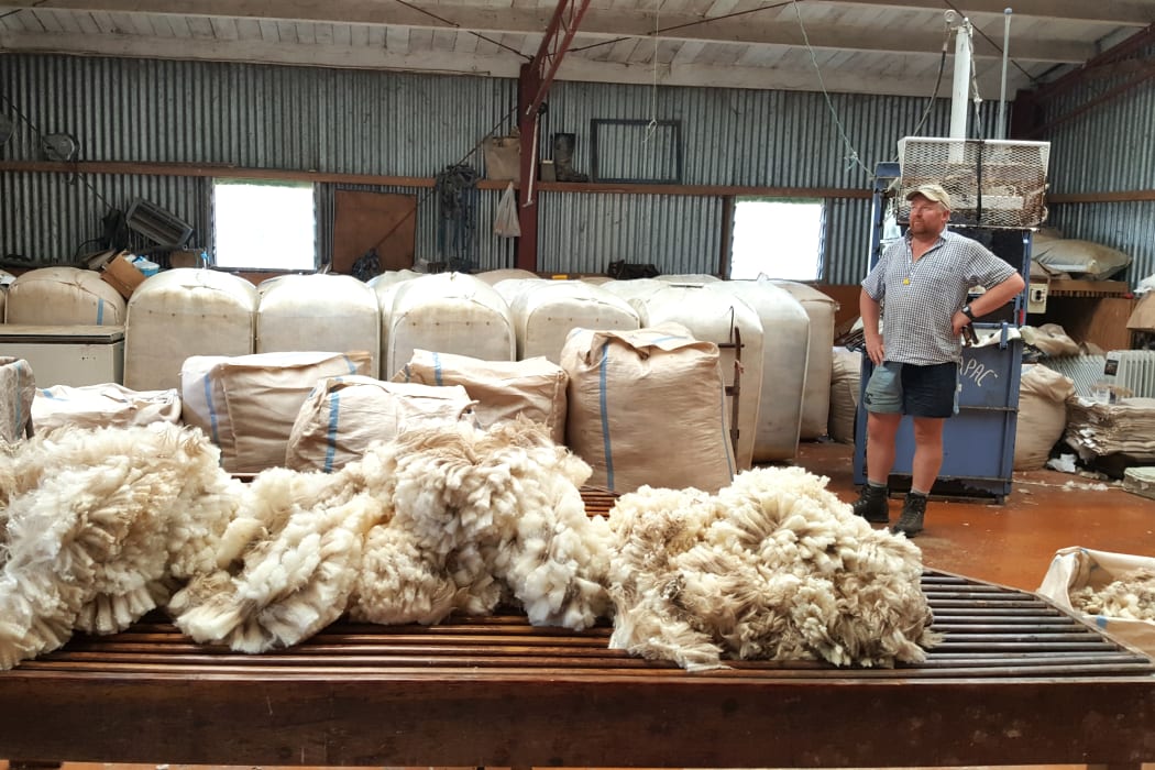 Stephen Jack in the shearing shed