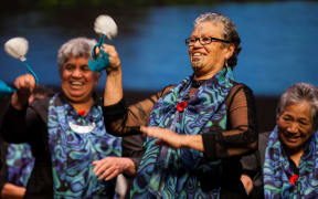 Performers from Nga Pakeke o Ngāti Awa at Te Papa