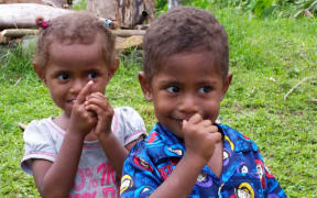 Children on the Fiji island of Taveuni