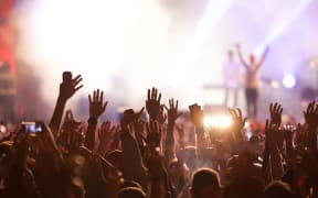 Image of people at a rock concert