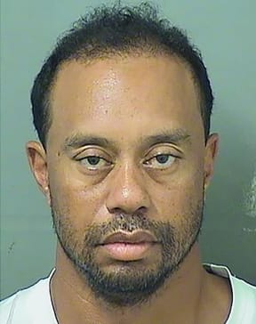 This photo released by the Palm Beach County Sheriff’s Office shows Tiger Woods following his arrest.