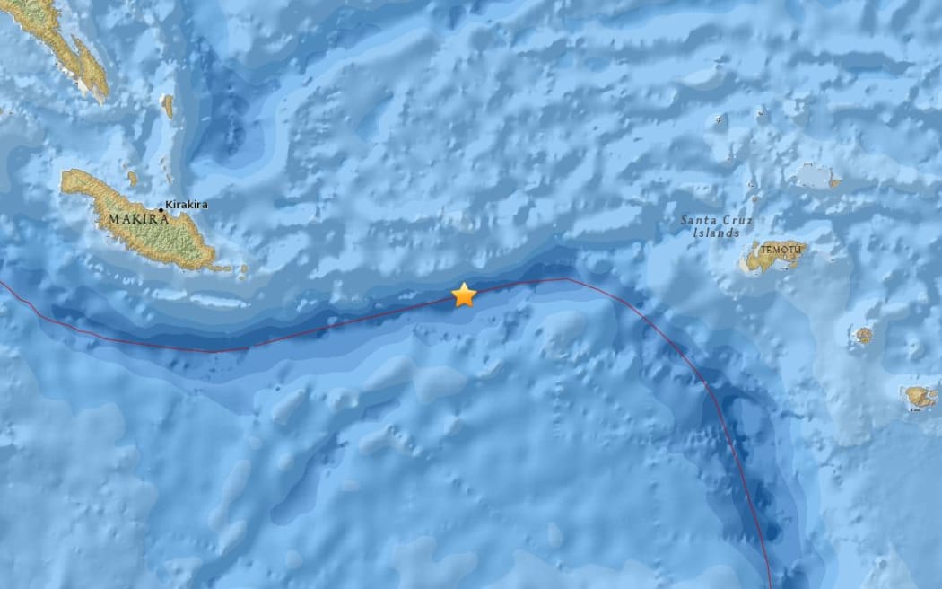 The US Geological Survey said the quake hit at about 9.45am, and was 33km deep.