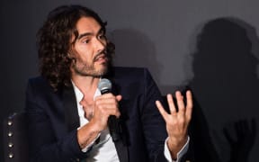 Russell Brand takes part in a discussion at Esquire Townhouse, Carlton House Terrace on 14 October 2017 in London, England.