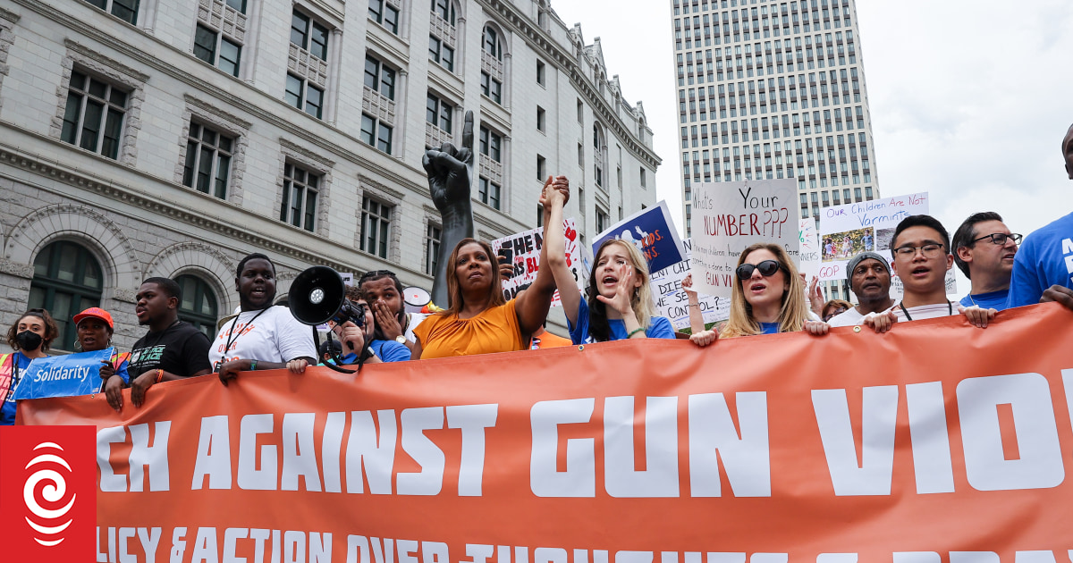March For Our Lives Us Rallies For Stricter Gun Laws Rnz News