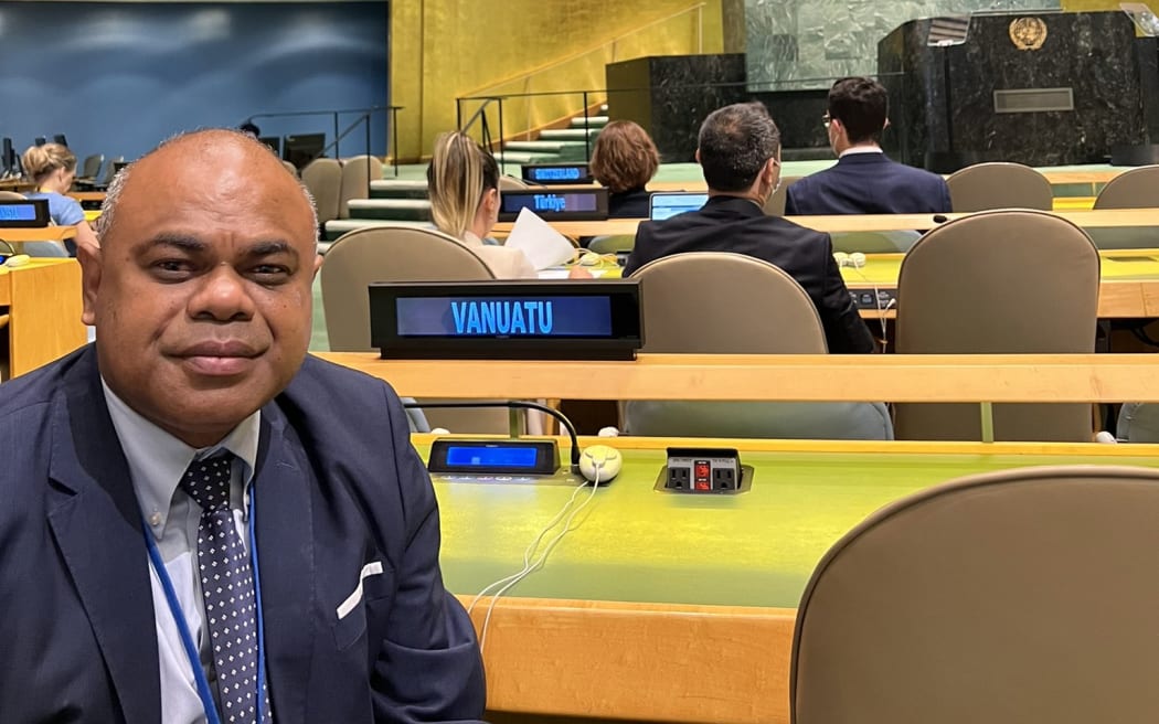 Permanent Representative of the Republic of Vanuatu to the United Nations, Odo Tevi.