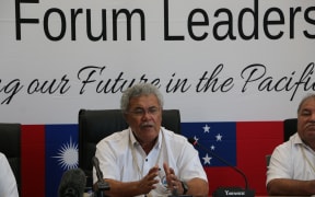Tuvalu Prime Minister Enele Sopoga is the Chair of the Pacific Islands Forum.