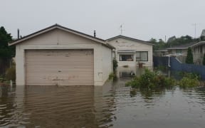 Flood hit parts of Hokitika.