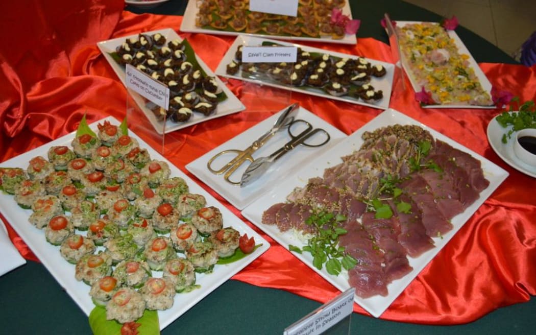 Locally sourced and made food at the Pacific Agribusiness Forum