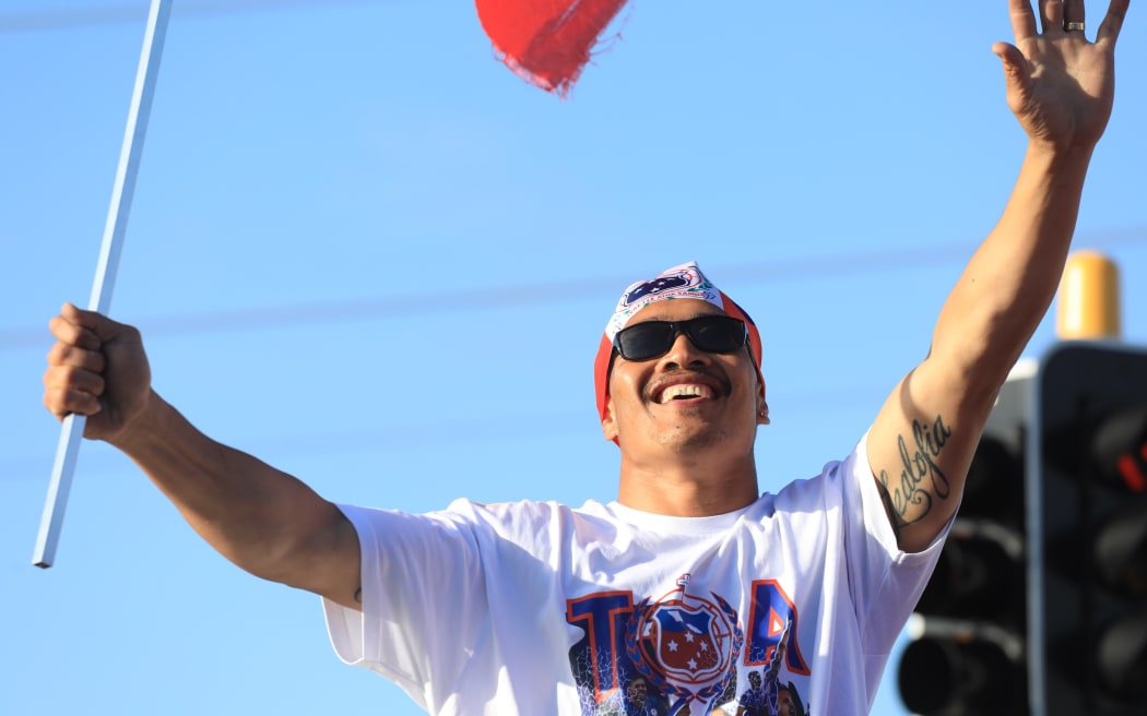 Toa Samoa pride in Otāra, South Auckland.