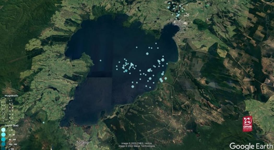 Dozens of small quakes in three weeks under Lake Taupō