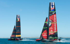 Luna Rossa Prada Pirelli Team and Emirates Team New Zealand Auckland 2020.