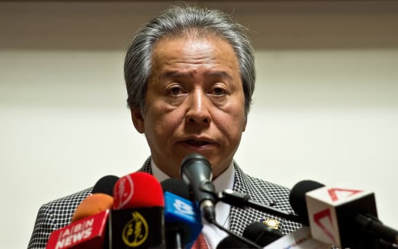 Malaysia's Foreign Affairs Minister Anifah Aman a media conference on Tuesday.