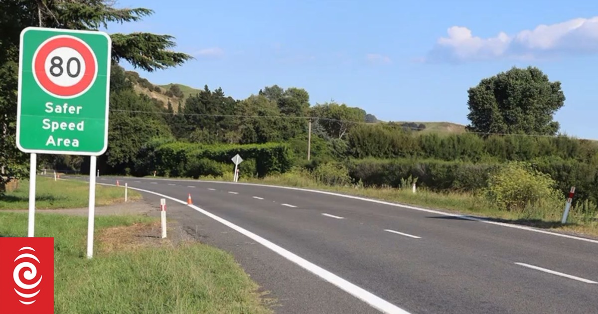 Speed limit between Masterton and Featherston drops to 80km/h