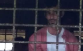 Azzam el Sheikh in a Lorengau police cell.