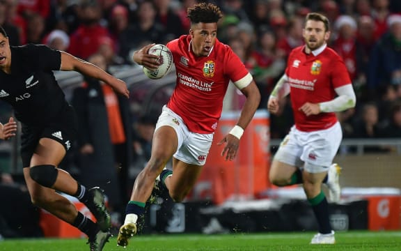 Anthony Watson in action for the Lions.