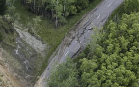 Kaikoura earthquake - road damage