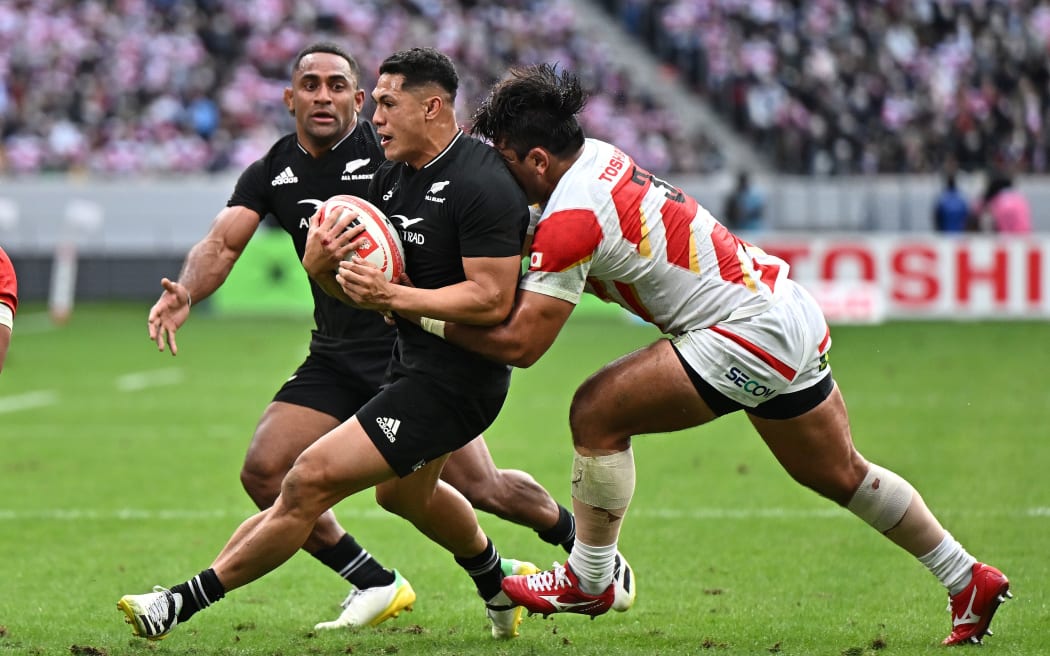 Roger Tuivasa-Sheck in action against Japan.